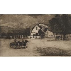 Edward Borein. Etching.