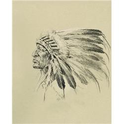 Wieghorst, Olaf. Charcoal Portrait.