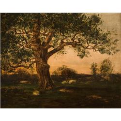 Harvey Otis Young. Oil on Board.