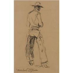 Nicholas S. Firfires. Charcoal Drawing.