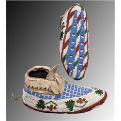 Sioux fully beaded moccasins