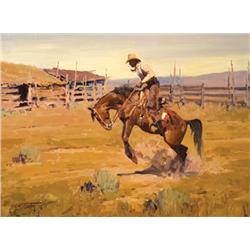 Jim C. Norton. Oil on Board.