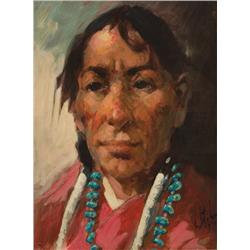 Vladin Stiha. Oil on Board.