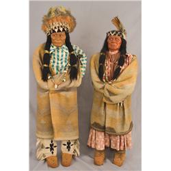 Pair of Skookum Dolls.
