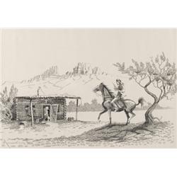 Montague Flagg. Drawing.