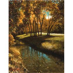 Dirk Van Driest. Oil on Board.