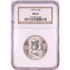 Image 1 : 1953-S Franklin Half Dollar Coin NGC MS65