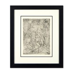 Neal Doty (1941-2016) "Troupe" Original Mixed Media on Paper