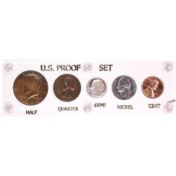 1964 (5) Coin Proof Set Nice Toning