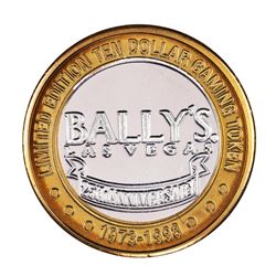 .999 Silver Bally's Las Vegas, Nevada $10 Casino Limited Edition Gaming Token