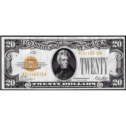1928 $20 Gold Certificate Note