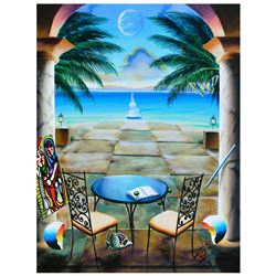 Ferjo "Caribbean Paradise" Original Oil On Canvas