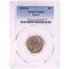 Image 1 : 1913-D Type 1 Buffalo Nickel Coin PCGS MS62