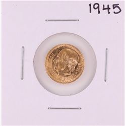 1945 Mexico Dos Y Medio Pesos Gold Coin