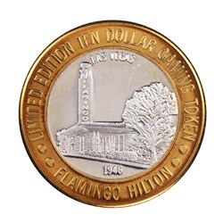 .999 Fine Silver Flamingo Casino Las Vegas, NV $10 Limited Edition Gaming Token