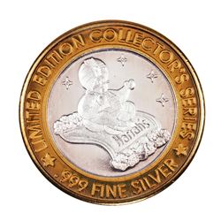 .999 Silver Harrah's Casino Reno Nevada $10 Casino Limited Edition Gaming Token