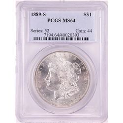 1889-S $1 Morgan Silver Dollar Coin PCGS MS64