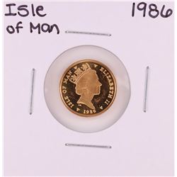 1986-A Proof Isle of Man 1/10 oz. Gold Coin