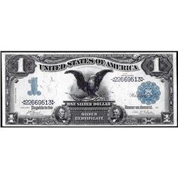 1899 $1 Black Eagle Silver Certificate Note
