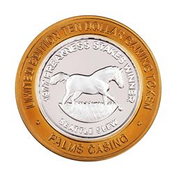 .999 Silver Palms Casino Las Vegas Nevada $10 Limited Edition Gaming Token