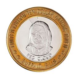 .999 Silver Buffalo Bills Resort & Casino Primm, NV $10 Limited Edition Gaming Token