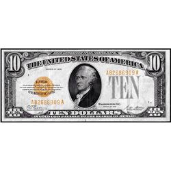 1928 $10 Gold Certificate Note