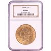 Image 1 : 1904 $20 Liberty Head Double Eagle Gold Coin NGC MS61