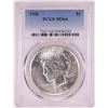 Image 1 : 1926 $1 Peace Silver Dollar Coin PCGS MS64