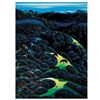 Image 1 : Eyvind Earle (1916-2000) "Three Pastures On A Hillside" Limited Edition Serigraph