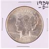 Image 1 : 1934-D $1 Peace Silver Dollar Coin