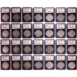 1878-1921 $1 Morgan Silver Dollar (28) Coin Date Set NGC Genuine