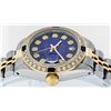 Image 8 : Rolex Ladies Two Tone Blue Vignette Diamond & Sapphire Datejust Wristwatch
