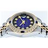 Image 9 : Rolex Ladies Two Tone Blue Vignette Diamond & Sapphire Datejust Wristwatch