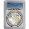 Image 2 : 1881-S $1 Morgan Silver Dollar Coin PCGS MS65+ Amazing Toning