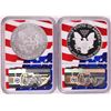 Image 2 : Lot of 2019-W $1 Burnished/Proof American Silver Eagle Coins NGC MS70/PF70 Ultra Cameo