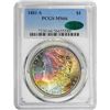 Image 2 : 1881-S $1 Morgan Silver Dollar Coin PCGS MS66 CAC Amazing Toning