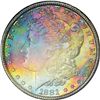 Image 5 : 1881-S $1 Morgan Silver Dollar Coin PCGS MS66 CAC Amazing Toning