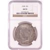 Image 1 : 1928 $1 Peace Silver Dollar Coin NGC AU55