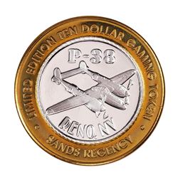 .999 Silver Sands Regency Reno, Nevada $10 Casino Limited Edition Gaming Token