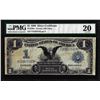 Image 1 : 1899 $1 Black Eagle Silver Certificate Note Fr.229a PMG Very Fine 20