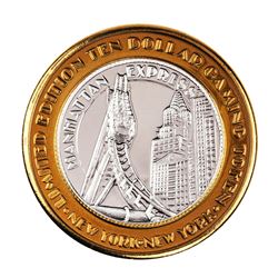 .999 Silver New York New York Hotel & Casino $10 Limited Edition Gaming Token