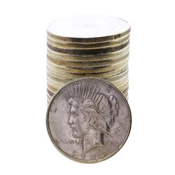 Roll of (20) 1922-D $1 Peace Silver Dollar Coins