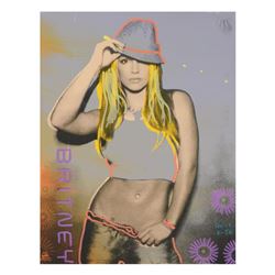 "Ringo" Daniel Funes "Brittney" Original Mixed Media On Canvas (Warhol Protégé)