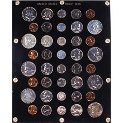 1957-1964 (5) Coin Proof Sets in Capitol Plastic Holder