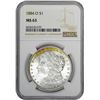 Image 1 : 1884-O $1 Morgan Silver Dollar Coin NGC MS63 Amazing Toning