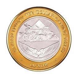 .999 Silver Luxor Las Vegas, Nevada $10 Casino Limited Edition Gaming Token