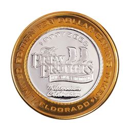 .999 Silver Eldorado Hotel & Casino Reno, NV $10 Casino Gaming Token Limited Edition