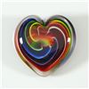 Image 1 : Glass Eye Studio "Heart of Fire" Paperweight - Bohemian