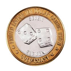 .999 Fine Silver Gold Coast Las Vegas, Nevada $10 Casino Limited Edition Gaming Token