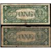 Image 2 : Lot of (2) 1935A $1 Hawaii Silver Certificate WWII Emergency Notes